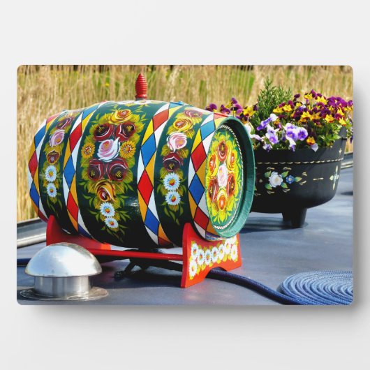 PLAQUE PHOTO BATEAUX DE CANAL (Devant)