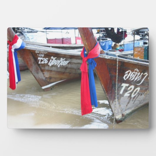 Plaque Photo Bateaux Sur La Plage | Iles Phi Phi, Thaïlande (Devant)