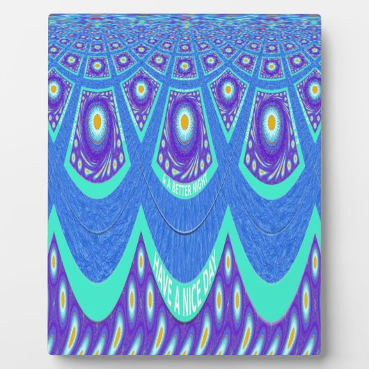 Plaque Photo Batik bleu (Devant)