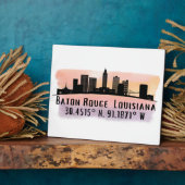 Plaque Photo Baton Rouge LA City Skyline (Côté)