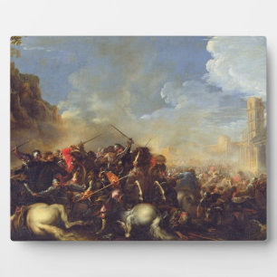 Plaque Photo Battle Scene, c.1641-42 (huile sur toile)