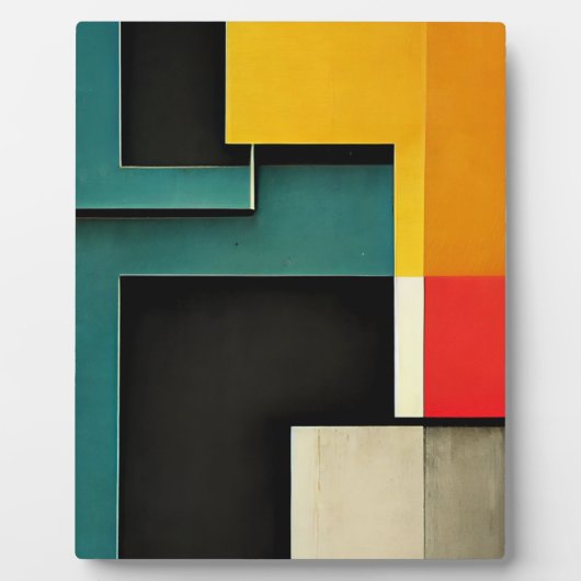 Plaque Photo Bauhaus - design inspiré du style bauhaus (Devant)