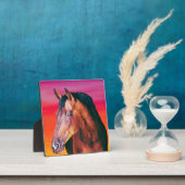 Plaque Photo Bay Horse Gradient    (Insitu)