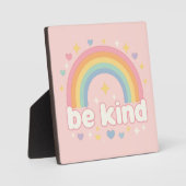 Plaque Photo Be Kind – Rainbow Pastel Positivity (Recto)