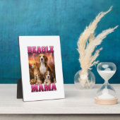 Plaque Photo Beagle  (Côté)