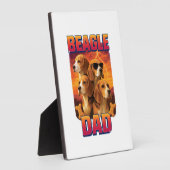 Plaque Photo Beagle   (Côté)