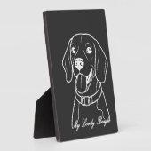 Plaque Photo Beagle adorable (Côté)