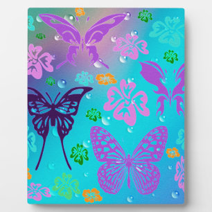 Plaque Photo Beau Aloha mariage hawaïen de fleur de papillon
