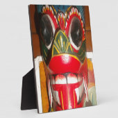 Plaque Photo Beau art traditionnel sri-lankais de masques de fe (Côté)