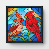 Plaque Photo Beau Cardinal Red Bird (Devant)