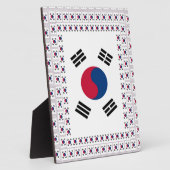 Plaque Photo Beau Drapeau Diagonal Coréen : Un Art Infini (Côté)