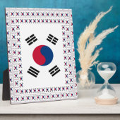 Plaque Photo Beau Drapeau Diagonal Coréen : Un Art Infini (Côté)