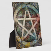 Plaque Photo Beau Et Coloré Pagan Pentacle (Côté)
