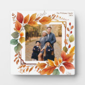 Plaque Photo Beau feuillage Automne Photo Thanksgiving (Devant)