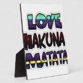 Plaque Photo Beau Hakuna Matata Art Print (Côté)