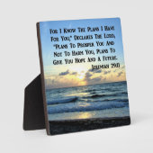 PLAQUE PHOTO BEAU JEREMIAH 29:11 SKIES BLEUS (Recto)