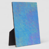 Plaque Photo Beau papier bleu marbré (Côté)
