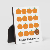 Plaque Photo Beau Patch Citrouille Halloween (Recto)