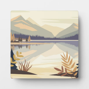 Plaque Photo Beau Paysage Montagneux