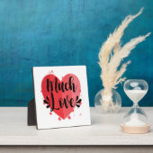 Plaque Photo Beaucoup d'amour, grand coeur (Insitu)