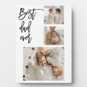 Plaque Photo Beauté Collage photo Meilleur papa Jamais Cadeau (Devant)