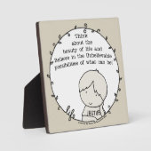 Plaque Photo Beauté de la vie (Recto)