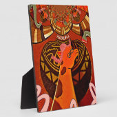 Plaque Photo Beautiful Amazing Giraffe love safari (Côté)