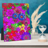Plaque Photo Beautiful colorful amazing floral pattern design (Côté)