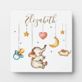 Plaque Photo Bébé éléphant mignon (Devant)