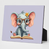 Plaque Photo Bébé Éléphant Sage (Côté)