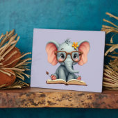 Plaque Photo Bébé Éléphant Sage (Côté)