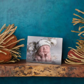 Plaque photo bébé et statistiques de naissance (Côté)