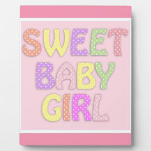 Plaque Photo Bébé fille