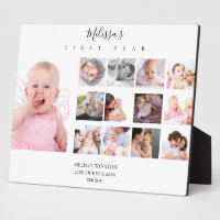 Bébé Fille Première Année Collage photo personnali