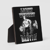 Plaque Photo Bébé léger - Gym entraînement Bodybuilding (Recto)