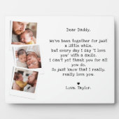 Plaque Photo Bébé mignon papa poème et 3 photos Tabletop (Devant)