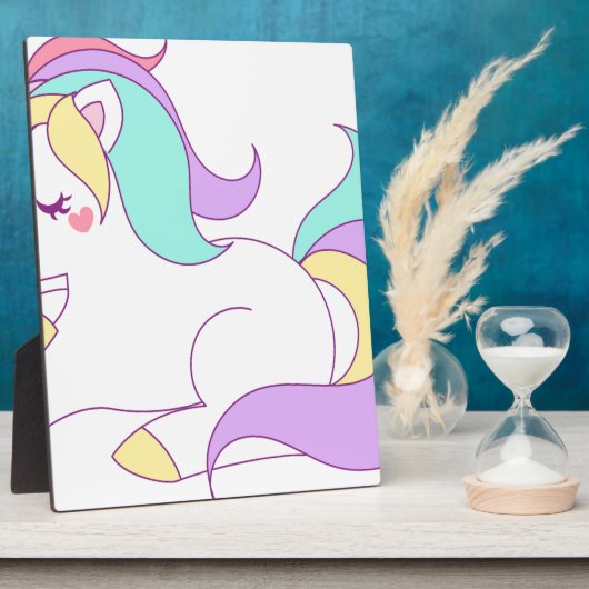 Plaque Photo Bébé Unicorn (Côté)