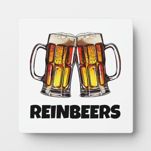 Plaque Photo Beer Christmas Reinbeers (Devant)