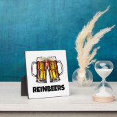 Plaque Photo Beer Christmas Reinbeers (Insitu)