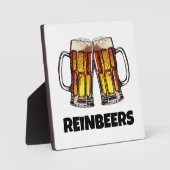 Plaque Photo Beer Christmas Reinbeers (Recto)