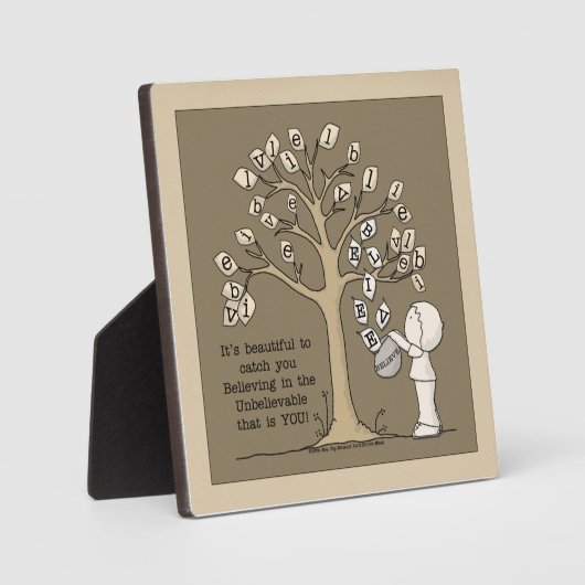 Plaque Photo Be'FEUILLE - Attraper les Feuilles (Recto)