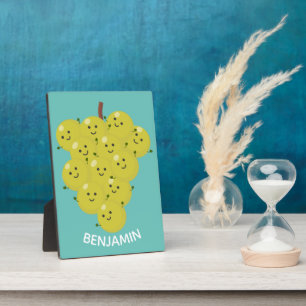 Plaque Photo Belle bande de raisins amusante illustration