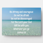 Plaque Photo Belle Bible Verse Christian Beach House (Devant)