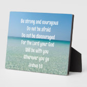 Plaque Photo Belle Bible Verse Christian Beach House (Côté)