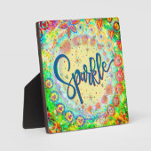 Plaque Photo Belle étincelle Whimsable amusante (Recto)