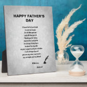 Plaque Photo Belle fête des pères personnalisée (Côté)