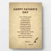 Plaque Photo Belle fête des pères personnalisée (Devant)