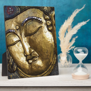 Plaque Photo Bénédiction Bouddha Doré Amour Inspirationnel