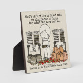 Plaque Photo Bénédiction de la récolte (Recto)