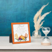 Plaque Photo Bénédiction en abondance chute citrouilles et mama (Insitu)